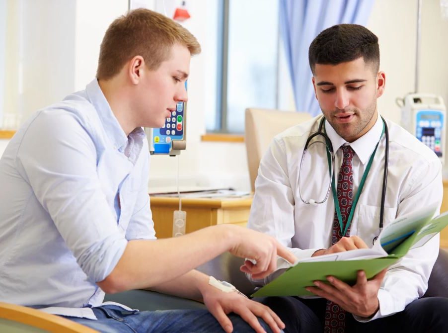 GP with patient